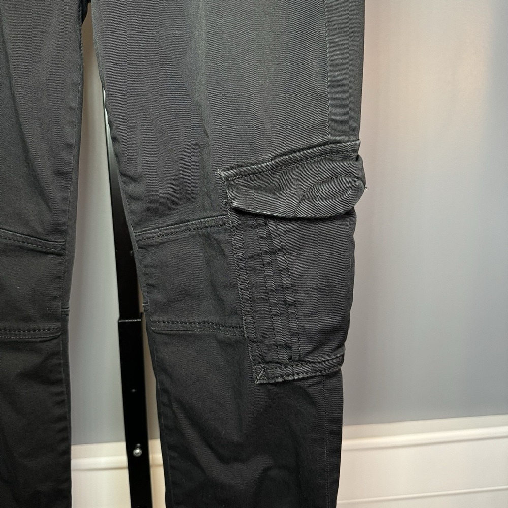 Vince Women's‎ Military Zipper Ankle Cargo Skinny Pants In Black Size 26 - Picture 3 of 16